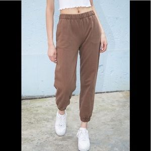 Brandy Melville Brown Rosa Sweatpants NWT